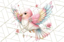 Christian Faith Clipart PNG, Angels Doves Lambs With Crosses Product Image 4