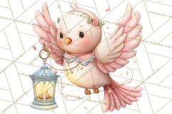 Christian Faith Clipart PNG, Angels Doves Lambs With Crosses Product Image 4