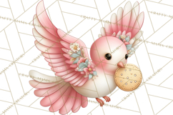 Christian Faith Clipart PNG, Angels Doves Lambs With Crosses Product Image 3