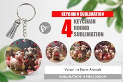 Keychain Valentine Farm Animals Product Image 1