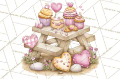 Valentine Farm Clipart PNG, Barnyard Valentine Props, Kids Product Image 2