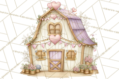 Valentine Farm Clipart PNG, Barnyard Valentine Props, Kids Product Image 4