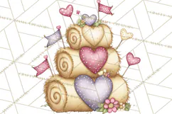 Valentine Farm Clipart PNG, Barnyard Valentine Props, Kids Product Image 4
