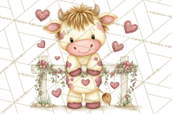 Valentine Farm Clipart PNG, Barnyard Valentine Props, Kids Product Image 2