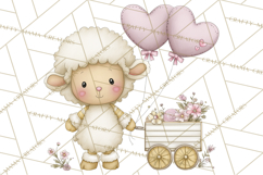 Valentine Farm Clipart PNG, Barnyard Valentine Props, Kids Product Image 5