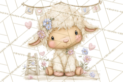 Valentine Farm Clipart PNG, Barnyard Valentine Props, Kids Product Image 3