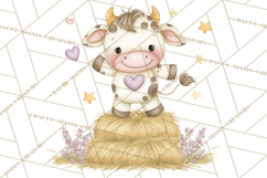 Valentine Farm Clipart PNG, Barnyard Valentine Props, Kids Product Image 5