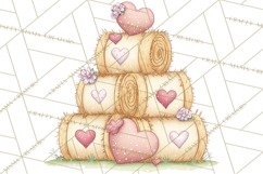 Valentine Farm Clipart PNG, Barnyard Valentine Props, Kids Product Image 4