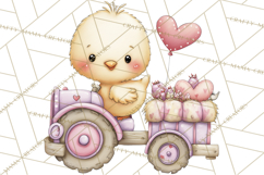 Valentine Farm Clipart PNG, Barnyard Valentine Props, Kids Product Image 3
