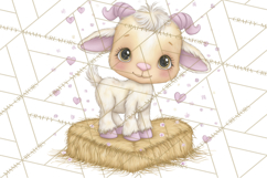 Valentine Farm Clipart PNG, Barnyard Valentine Props, Kids Product Image 5