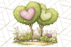 Valentine Farm Clipart PNG, Barnyard Valentine Props, Kids Product Image 5