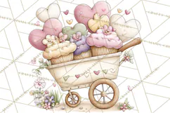 Valentine Farm Clipart PNG, Barnyard Valentine Props, Kids Product Image 2
