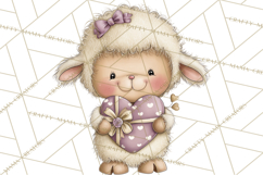 Valentine Farm Clipart PNG, Barnyard Valentine Props, Kids Product Image 5