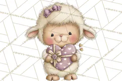 Valentine Farm Clipart PNG, Barnyard Valentine Props, Kids Product Image 5