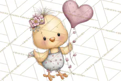 Valentine Farm Clipart PNG, Barnyard Valentine Props, Kids Product Image 4