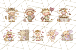 Valentine Farm Clipart PNG, Barnyard Valentine Props, Kids Product Image 10