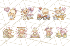 Valentine Farm Clipart PNG, Barnyard Valentine Props, Kids Product Image 24
