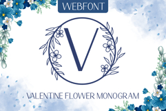 Valentine Flower Monogram Product Image 1