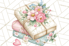 Valentine Flower Market Clipart PNG Romantic Bouquets Product Image 4