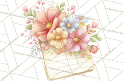 Valentine Flower Market Clipart PNG Romantic Bouquets Product Image 4
