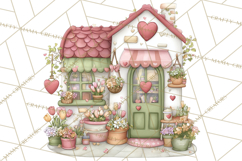 Valentine Flower Market Clipart PNG Romantic Bouquets Product Image 2