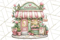 Valentine Flower Market Clipart PNG Romantic Bouquets Product Image 3