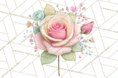 Valentine Flower Market Clipart PNG Romantic Bouquets Product Image 5