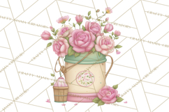 Valentine Flower Market Clipart PNG Romantic Bouquets Product Image 3