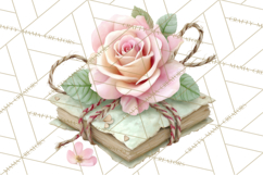 Valentine Flower Market Clipart PNG Romantic Bouquets Product Image 5