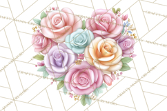 Valentine Flower Market Clipart PNG Romantic Bouquets Product Image 2