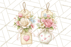 Valentine Flower Market Clipart PNG Romantic Bouquets Product Image 5