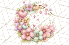 Valentine Flower Market Clipart PNG Romantic Bouquets Product Image 2