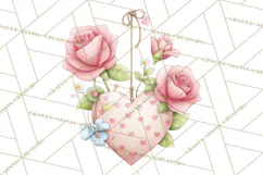 Valentine Flower Market Clipart PNG Romantic Bouquets Product Image 4