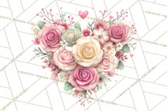 Valentine Flower Market Clipart PNG Romantic Bouquets Product Image 3