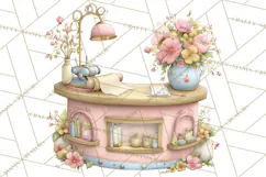 Valentine Flower Market Clipart PNG Romantic Bouquets Product Image 5