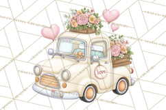 Valentine Flower Market Clipart PNG Romantic Bouquets Product Image 2
