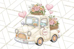 Valentine Flower Market Clipart PNG Romantic Bouquets Product Image 2