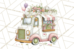 Valentine Flower Market Clipart PNG Romantic Bouquets Product Image 3