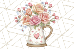 Valentine Flower Market Clipart PNG Romantic Bouquets Product Image 4