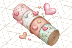 Valentine Flower Market Clipart PNG Romantic Bouquets Product Image 4