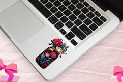 Valentine Flowers in Jar Sticker Clipart Bundle Product Image 4