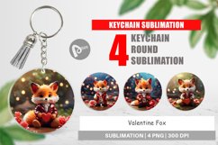 Keychain Valentine Fox Product Image 1