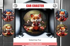Car Coaster Valentine Fox Product Image 1
