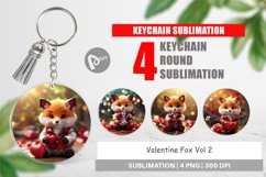 Keychain Valentine Fox Product Image 1