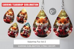 Earring Teardrop Valentine Fox Product Image 1