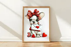 Valentine French Bulldog Charm Png Product Image 3