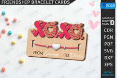 Valentine Friendship Bracelet Cards Laser Cut Bundle | CNC Product Image 6