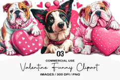 Valentine Funny Clipart Sublimation Product Image 1
