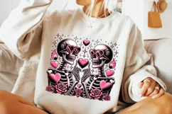Skeleton Valentine PNG, Valentine's Day Funny Skeleton PNG Product Image 3