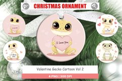 Christmas Ornaments Valentine Gecko Cartoon Product Image 1